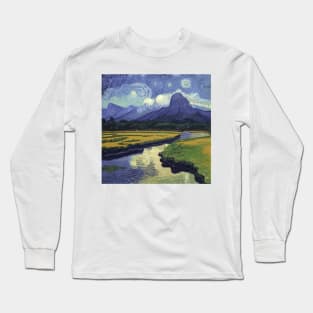 Amazon nature, Vincent van Gogh style Long Sleeve T-Shirt